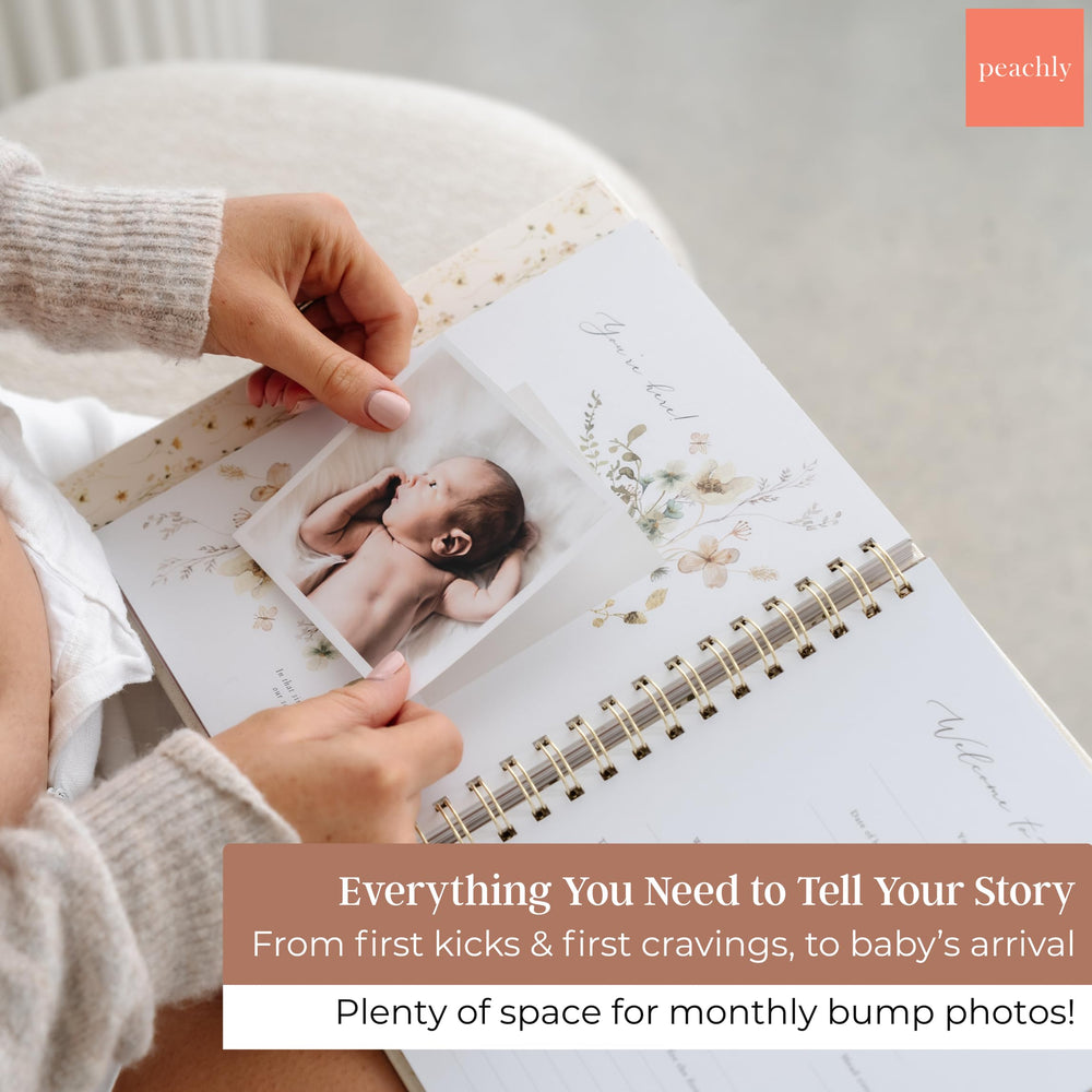 Peachly journal with gold foil lettering for premium gift-ready presentation