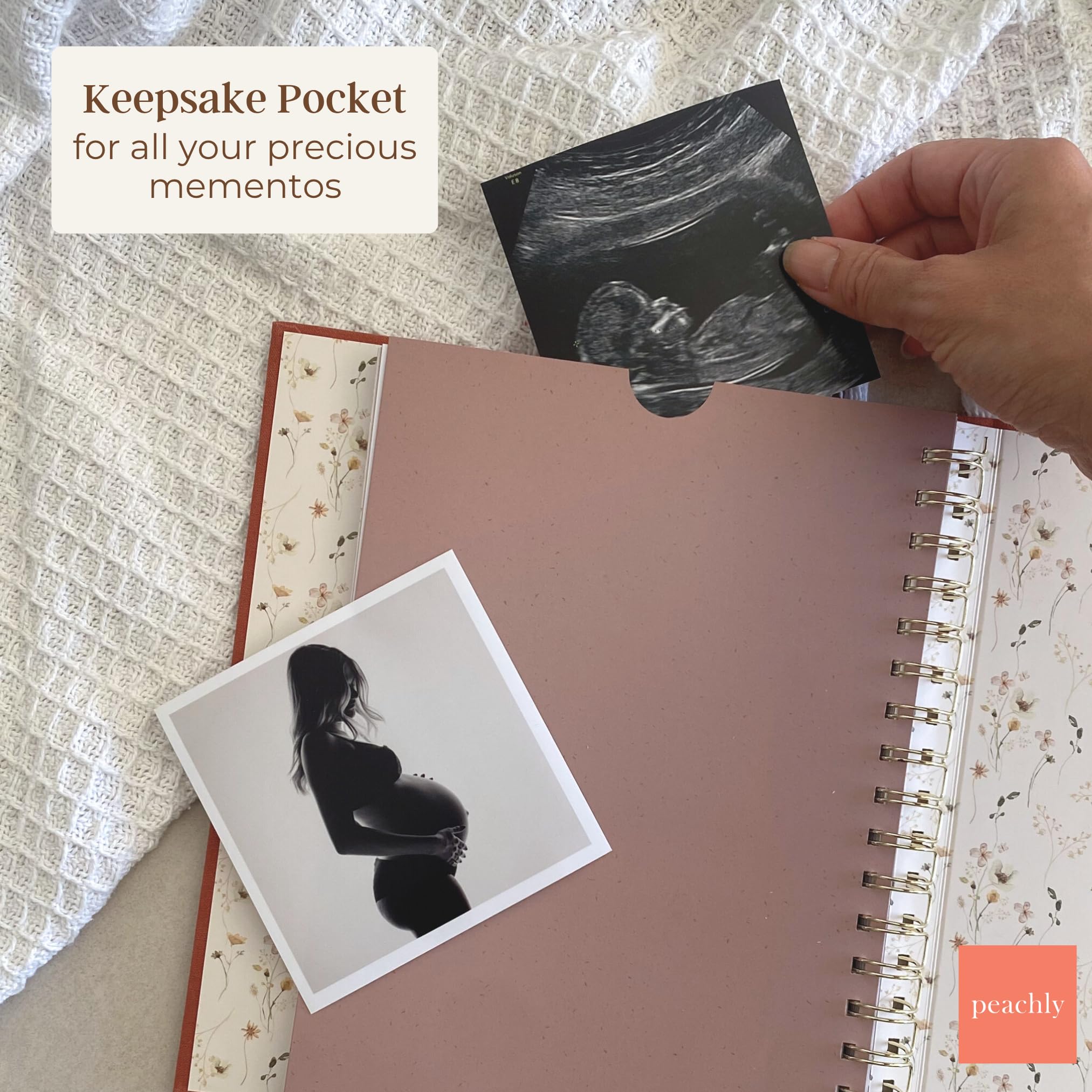 Peachly Pregnancy Journal hospital bag guide supports planning