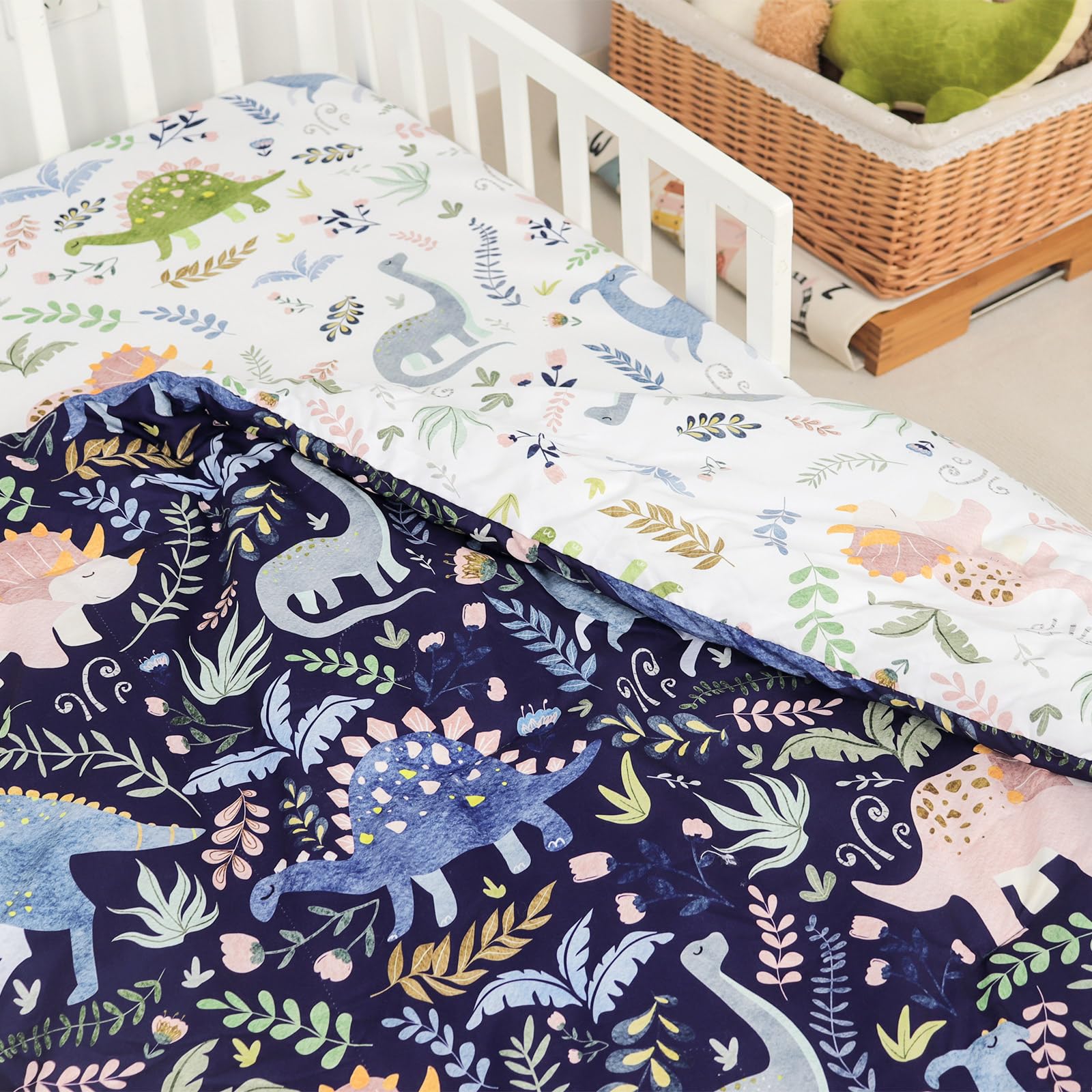 Pea Pod easy care bedding is machine washable for busy families