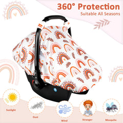 Pea Pod canopy blocks wind and sun while baby rests