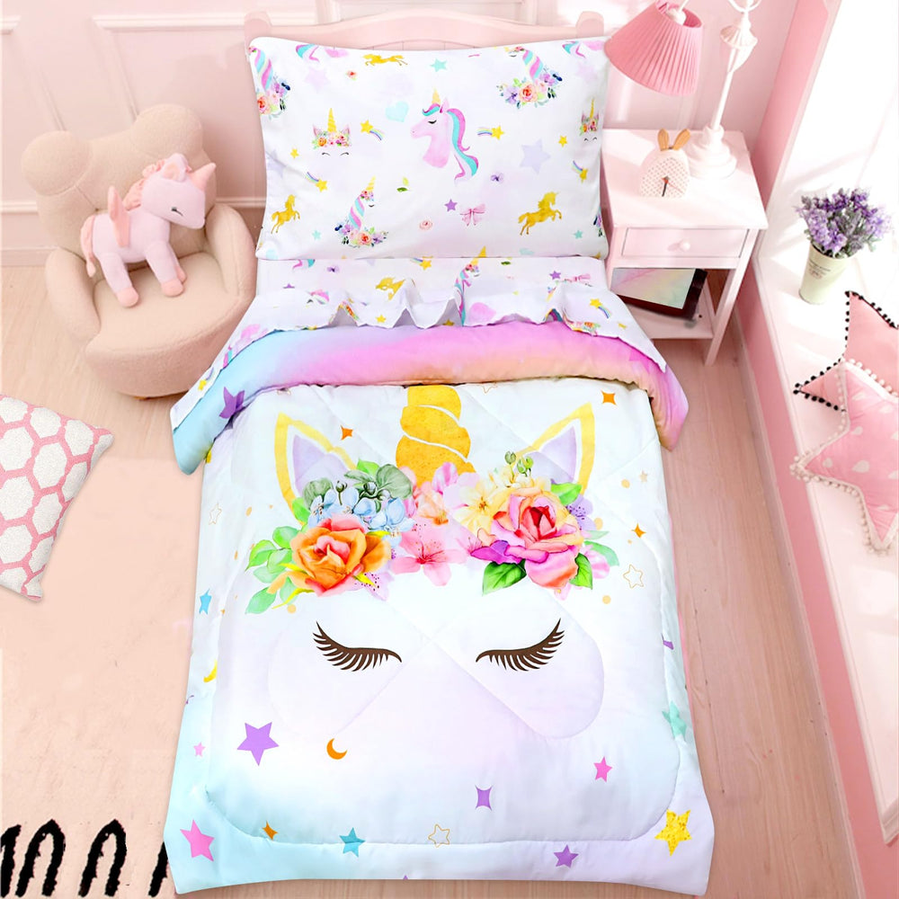Pea Pod soft floral comforter close-up highlighting cloud-soft fabric