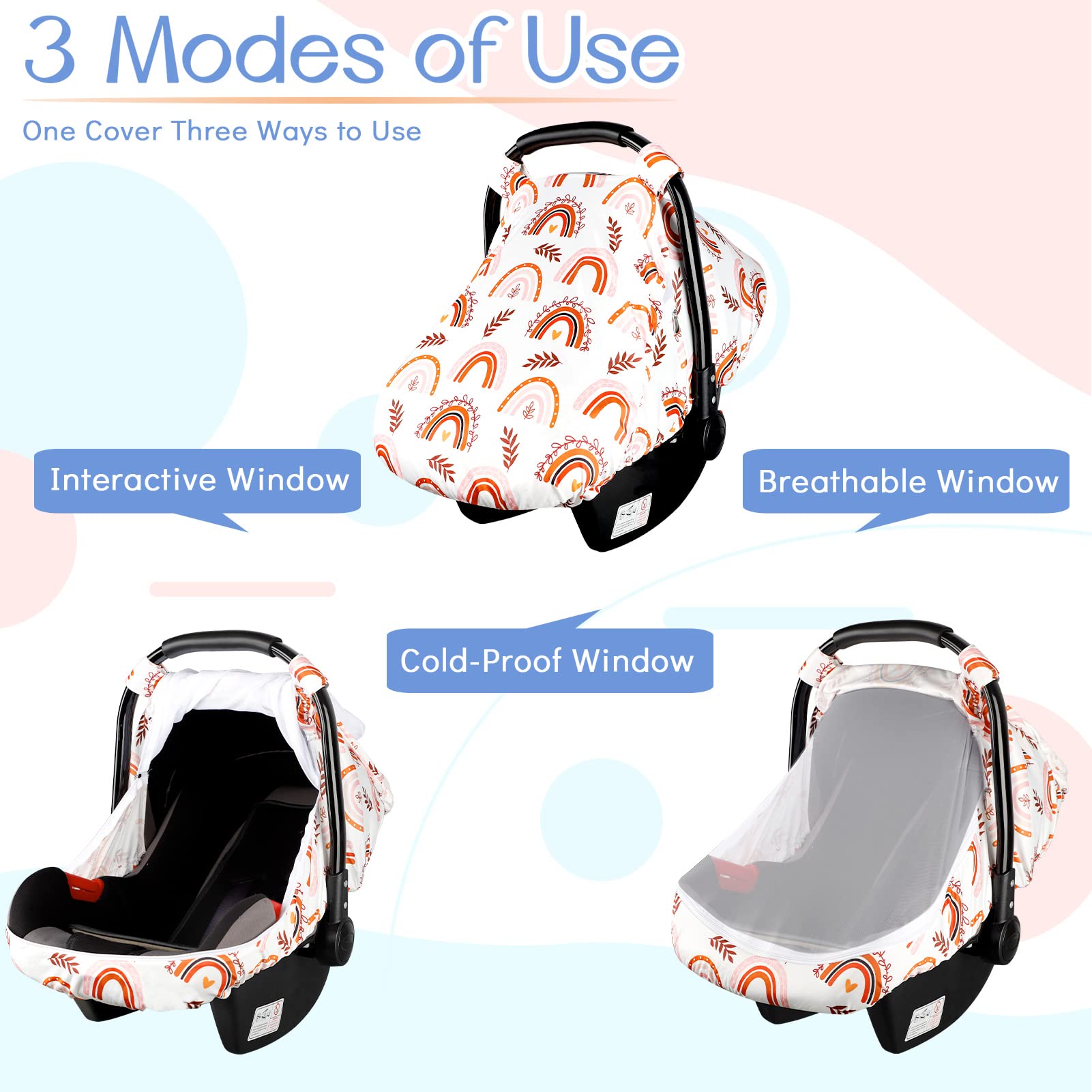 Soft stretchy polyester fabric of Pea Pod canopy