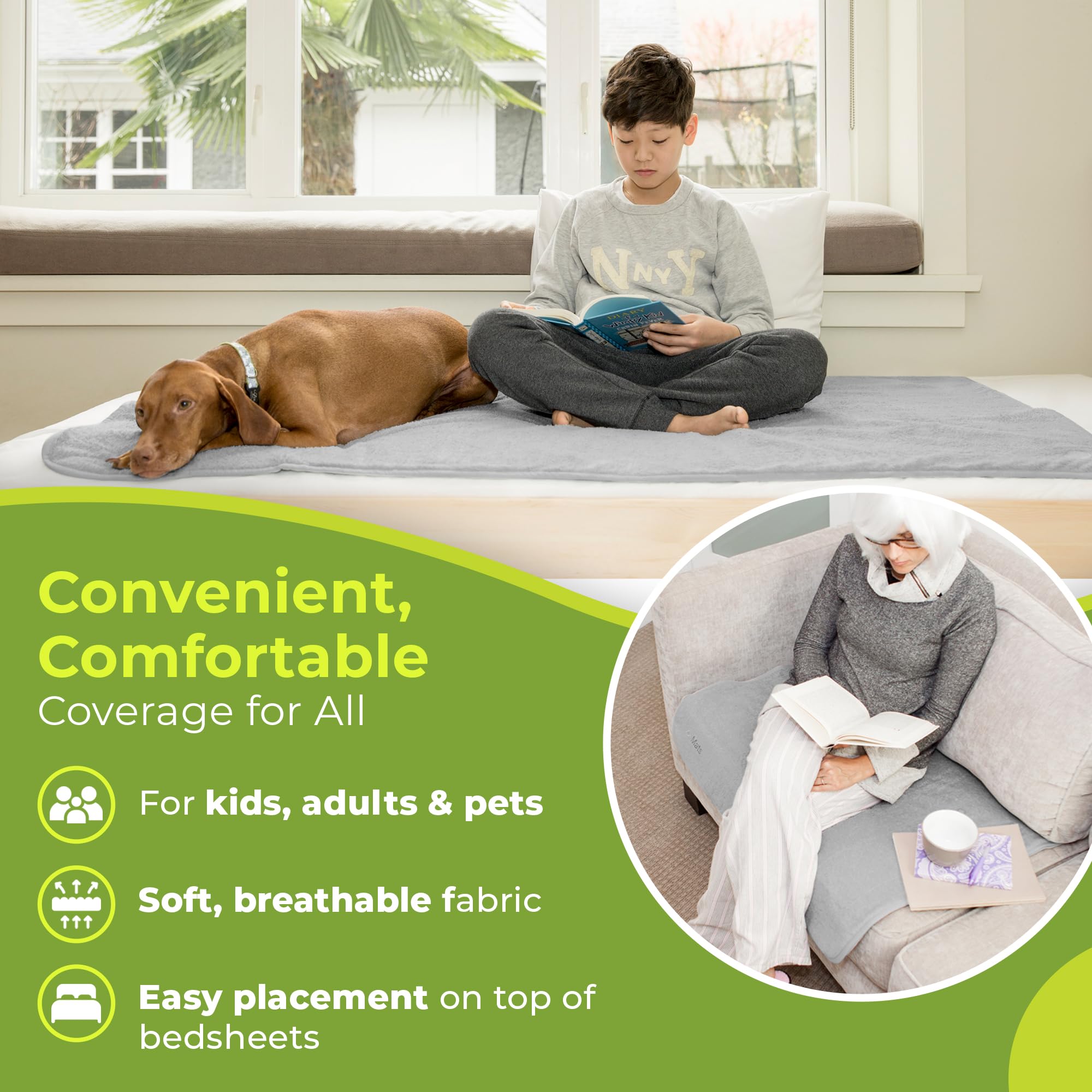 PeapodMats easy-care wash and tumble dry for simple maintenance.