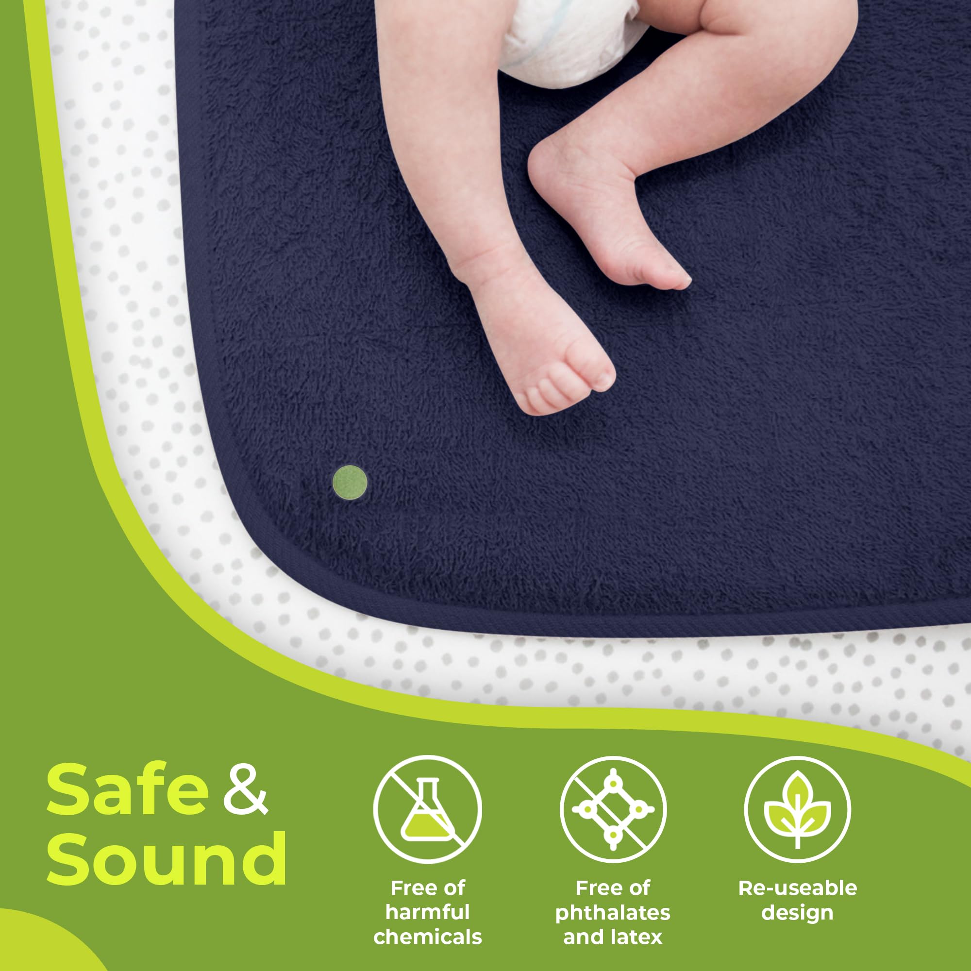 PeapodMats suitable for kids and adults as a bed protector.
