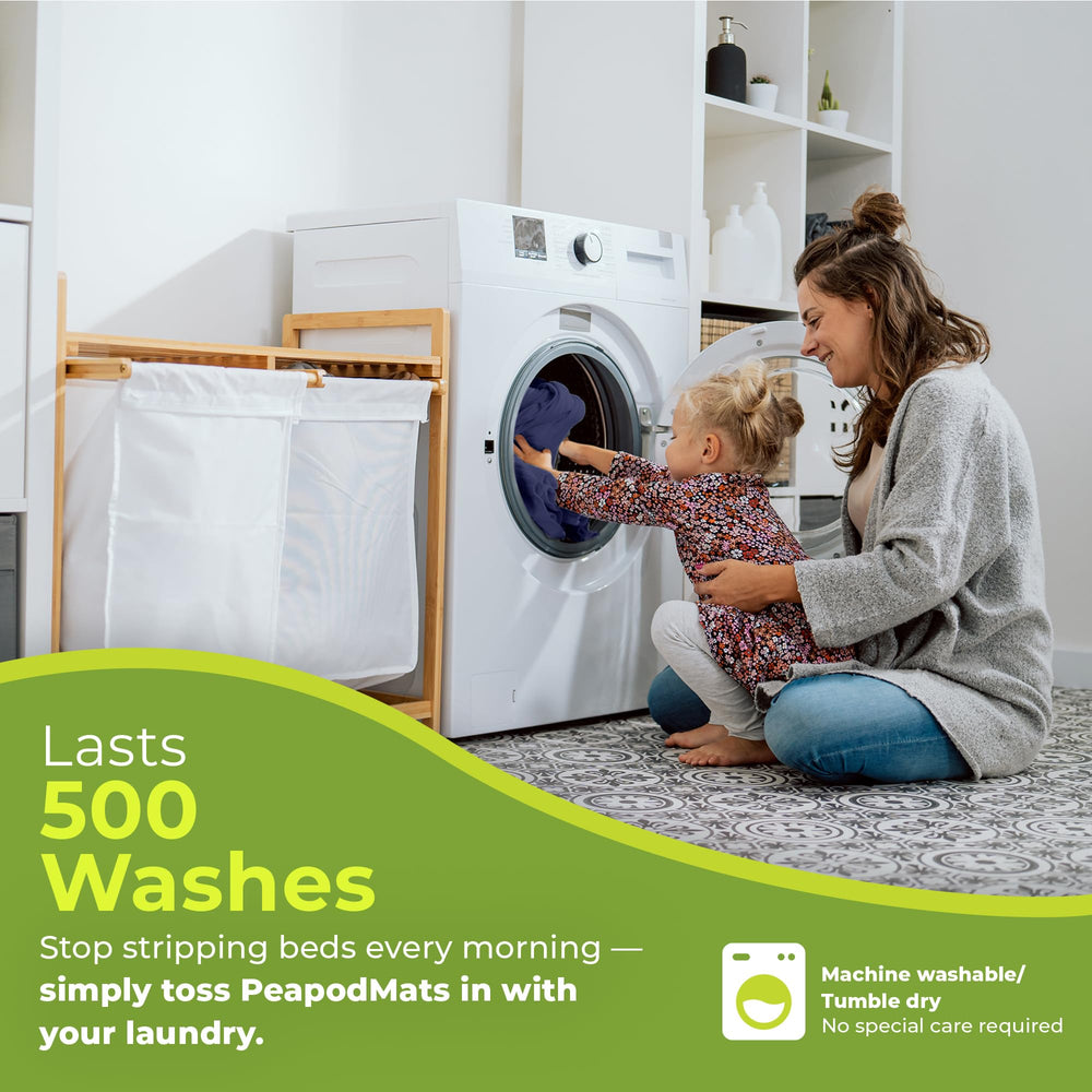 PeapodMats chemical-free mat avoids PFAS, PVC, and phthalates.