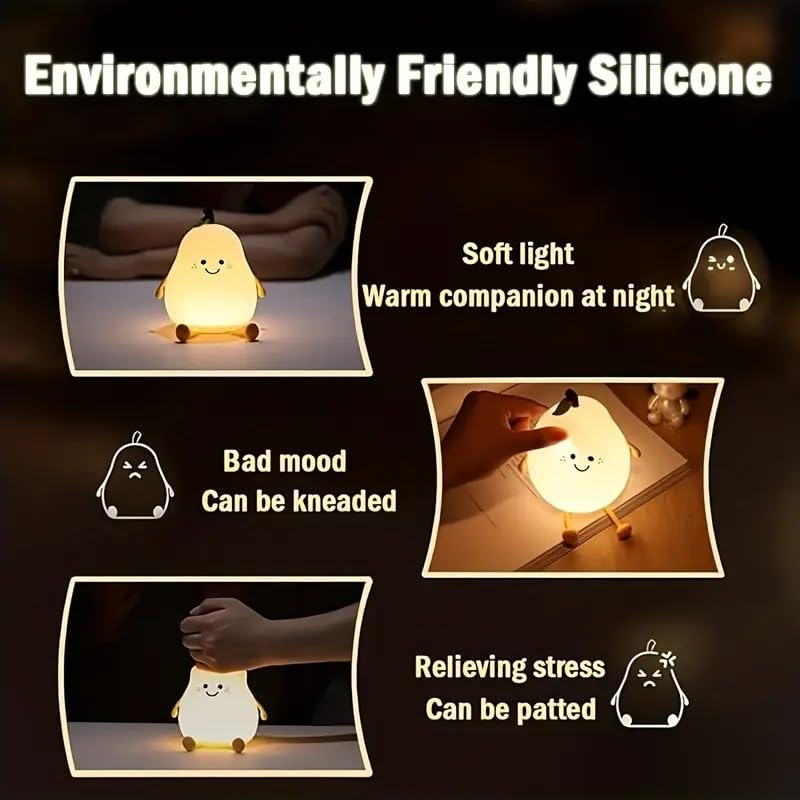 Pear Night Light dimmable LED for soothing night lighting