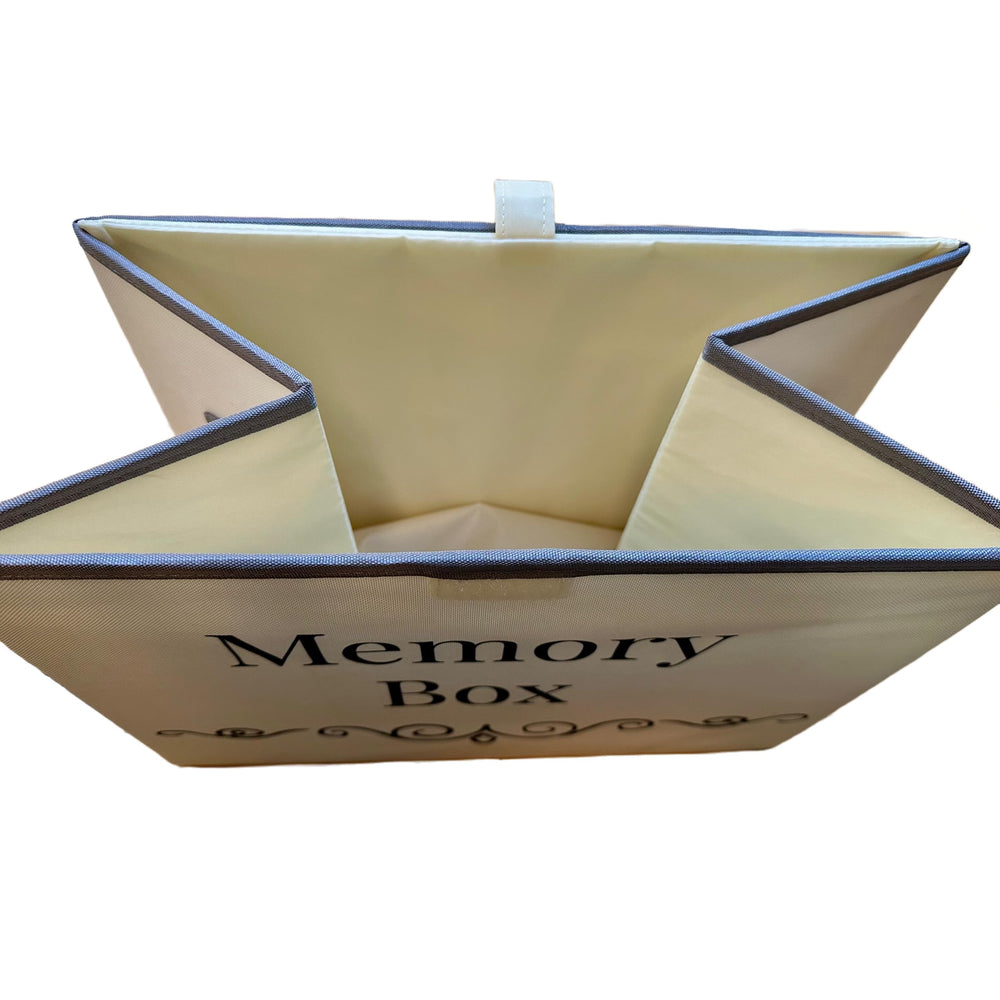 Pear Tree Essentials memory box folded design for compact storage when not in use.