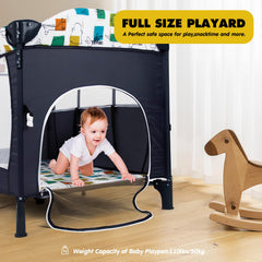 Pearlove toddler playard offers a roomy, secure area