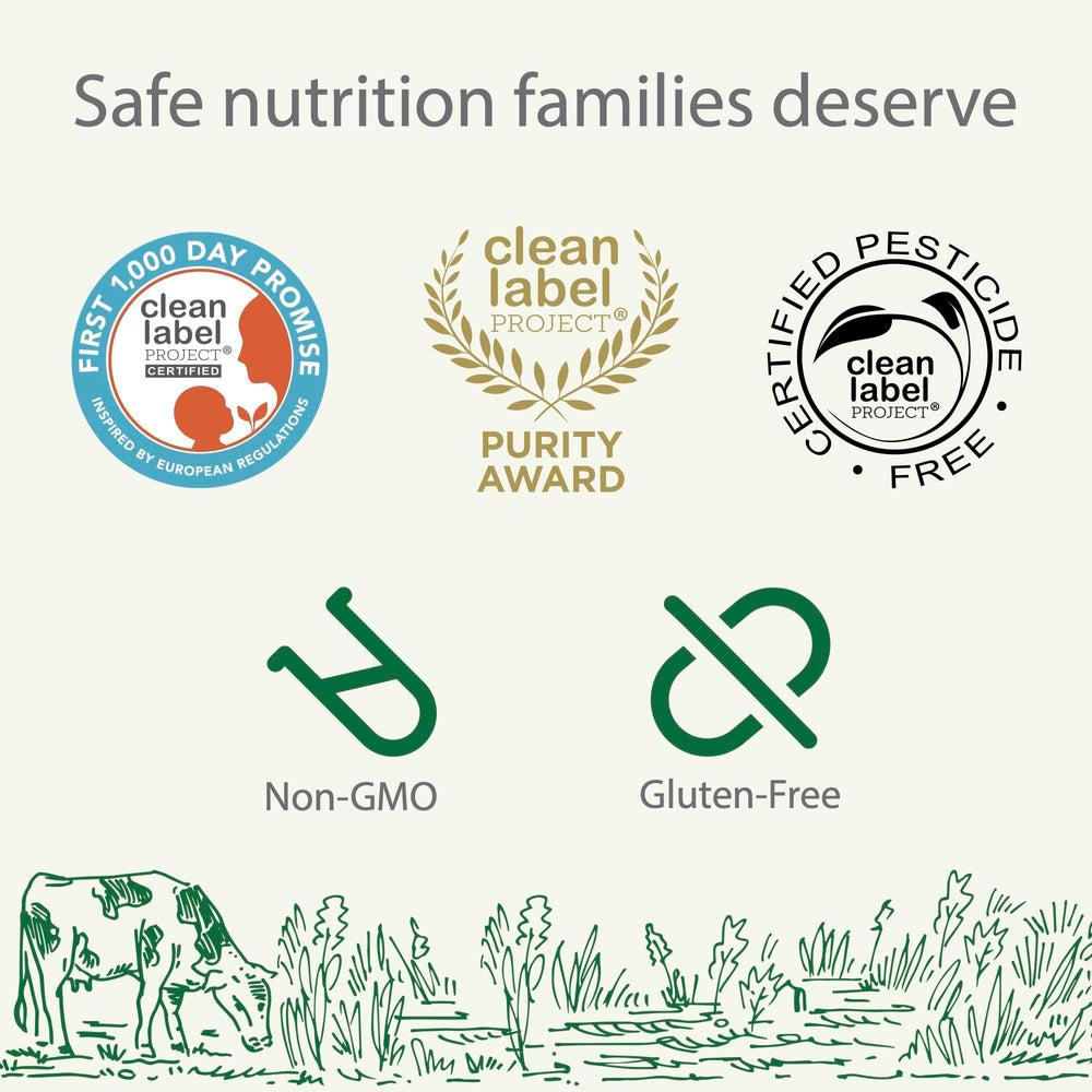 PediaGROW Clean Label Project certifications signal safety and purity.