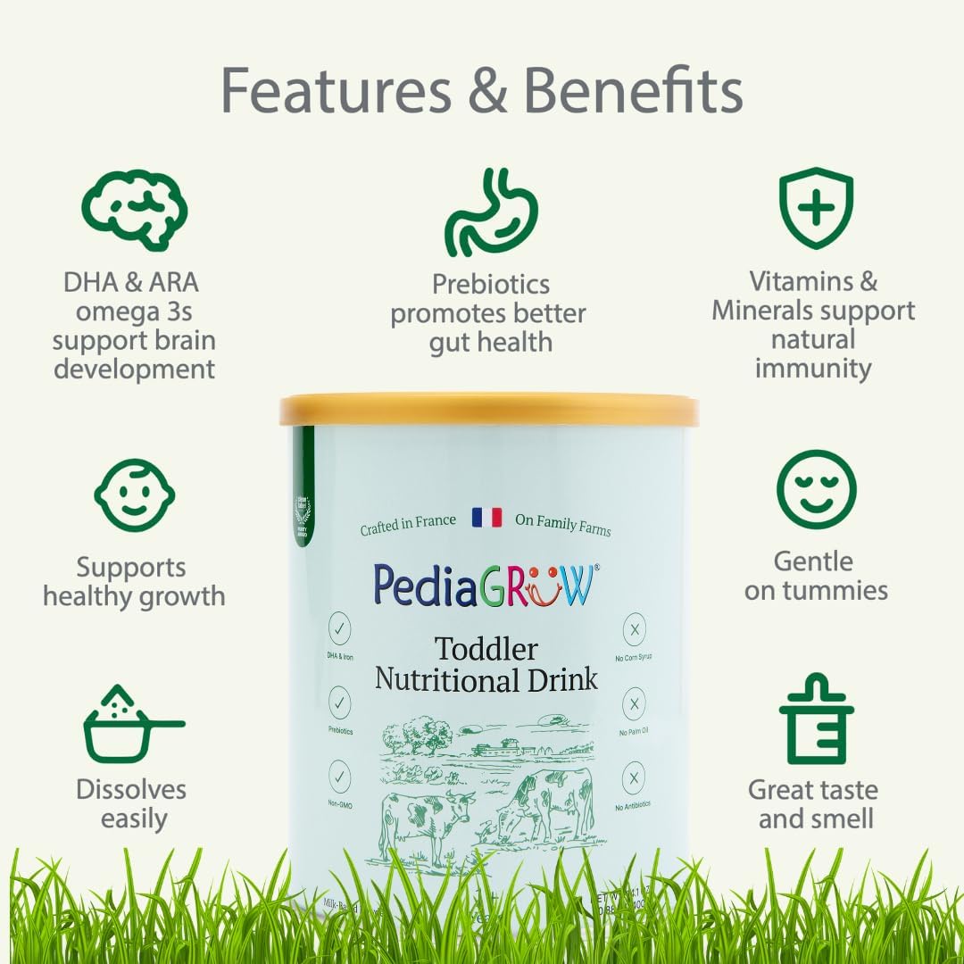 PediaGROW contains no artificial flavors or preservatives.
