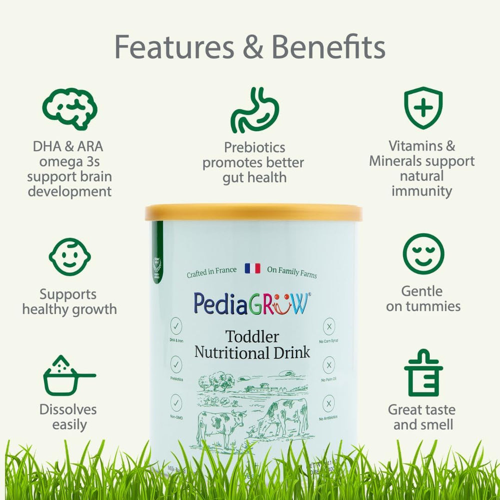 PediaGROW contains no artificial flavors or preservatives.