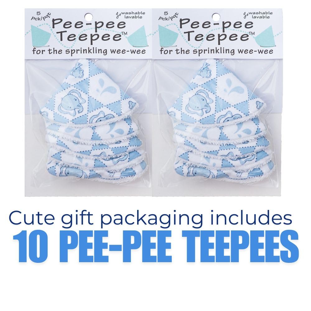 Pee-Pee Teepee ten-piece set layout demonstrates full kit for diaper changes