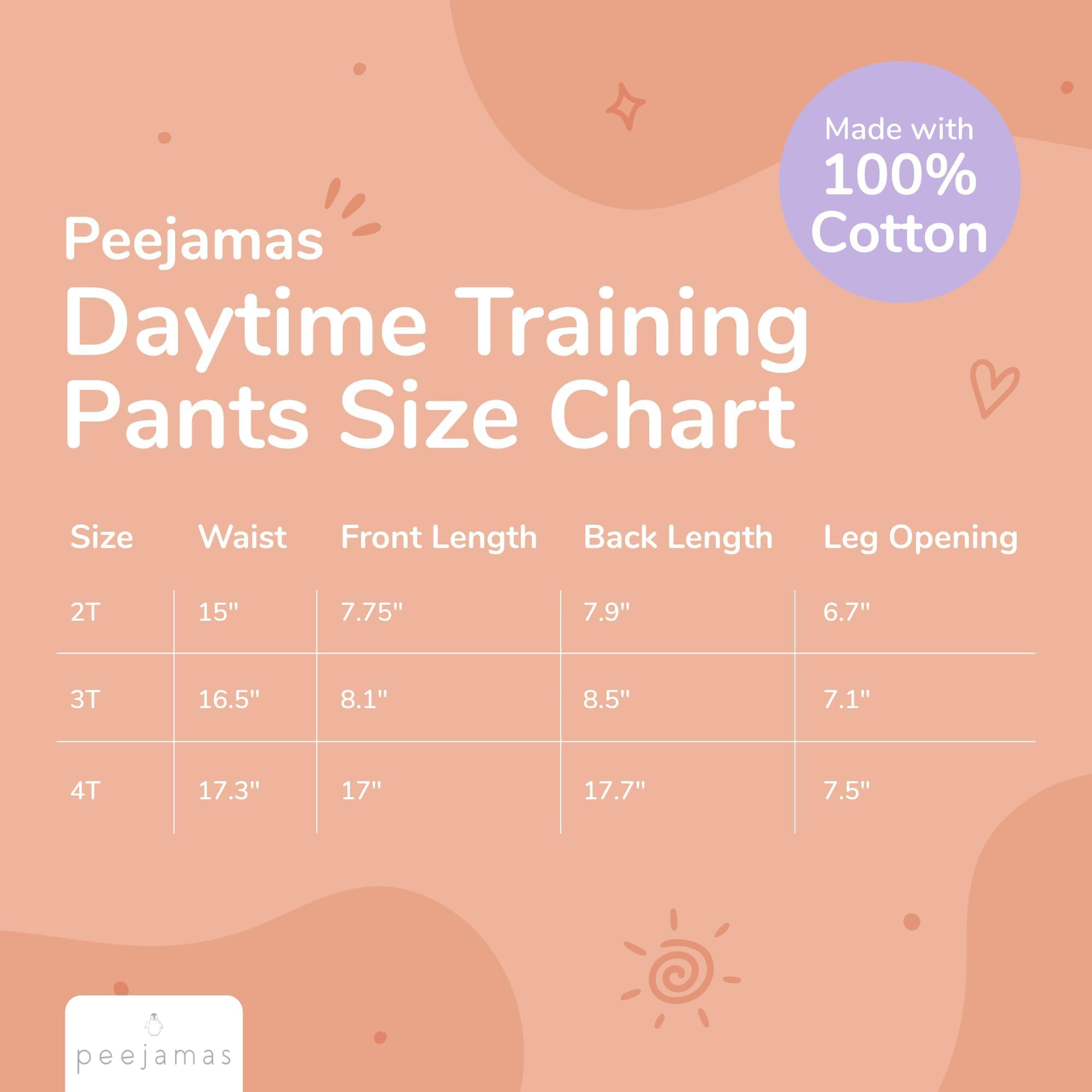 Peejamas Daytime Trainers pack with booster insert, enhanced containment for bigger accidents.