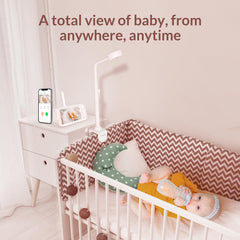 Peekababy baby monitor with secure 2.4GHz link keeps feeds private and stable.