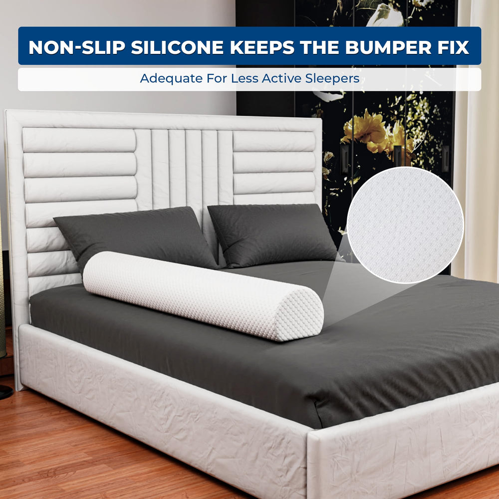 Peekabi bumper fits full, twin, queen, and king bed sizes
