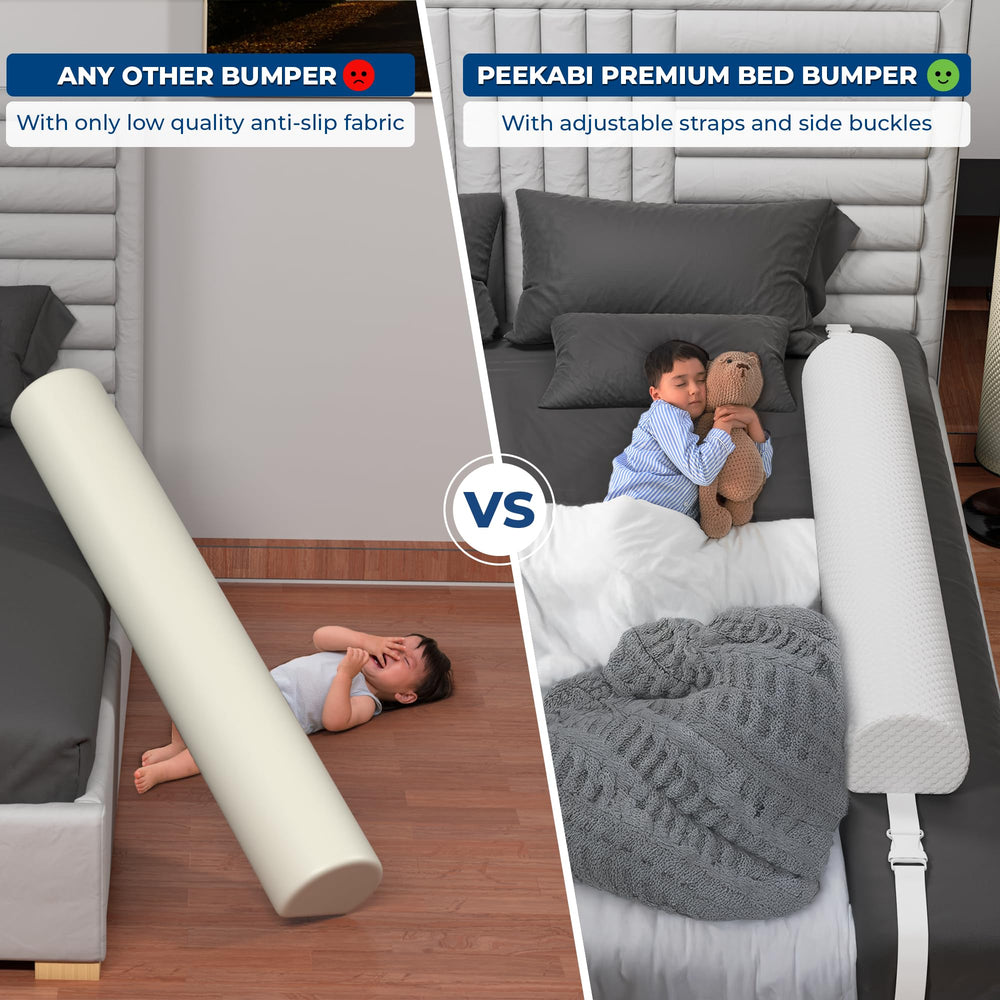 Peekabi portable bed rail is perfect for trips and visits