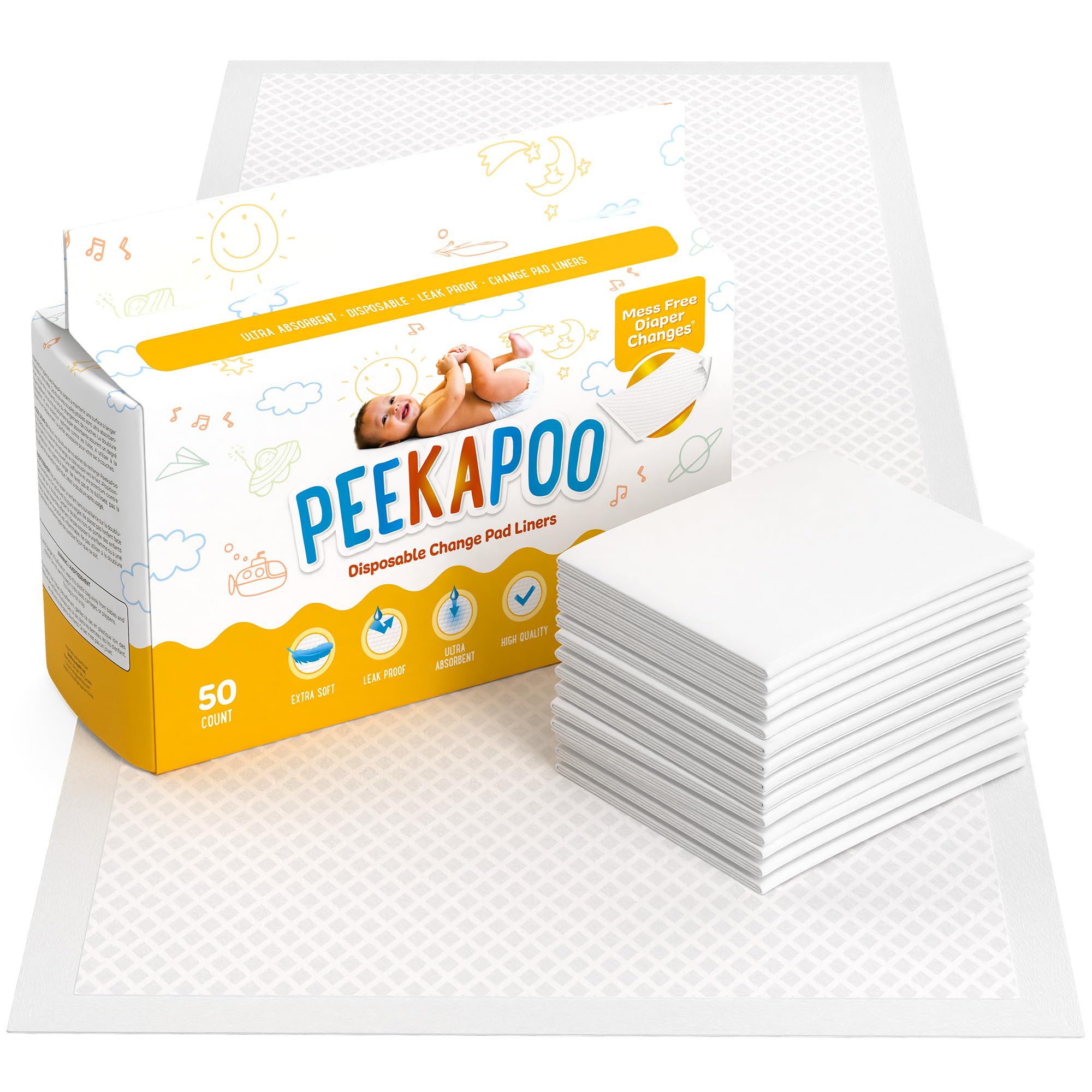 Peekapoo mess-free diaper changes anywhere with disposable liners