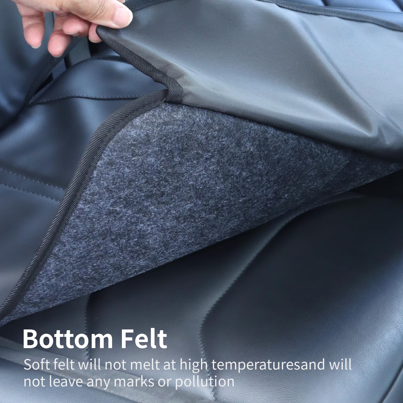 pefirst car seat protector suitable as pet seat cover for dogs and cats.