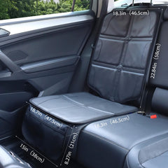 pefirst car seat protector soft felt backing prevents slipping on leather.