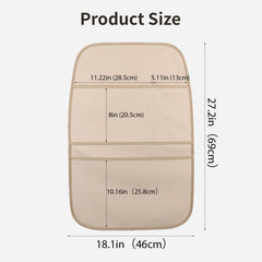 Pefirst back seat organizer beige open pocket demonstrates organization for small items