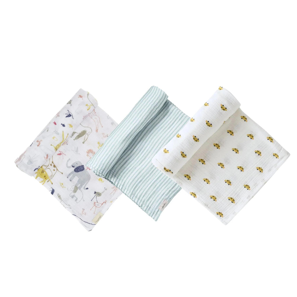 PEHR organic cotton muslin swaddle 47x47 inches—soft, breathable, versatile use