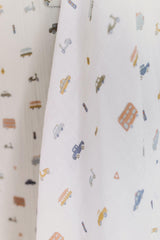 PEHR organic muslin cotton fabric shows ultra-soft, breathable texture.