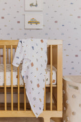 PEHR Rush Hour oversized 47x47 inch blanket for growing babies.