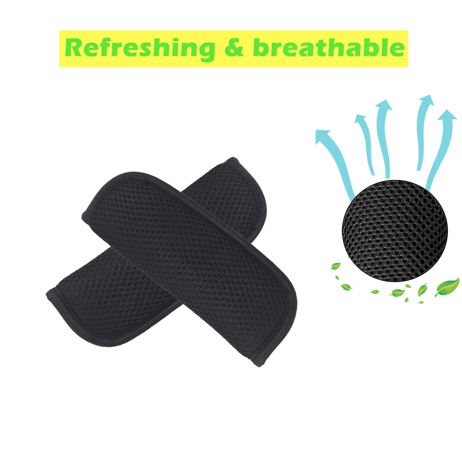 Peixiong anti-slip shoulder pad on seatbelt provides secure placement.