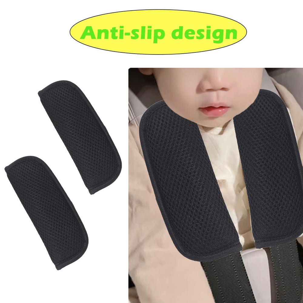 Peixiong two-pack includes pads for both sides of stroller or car-seat straps.