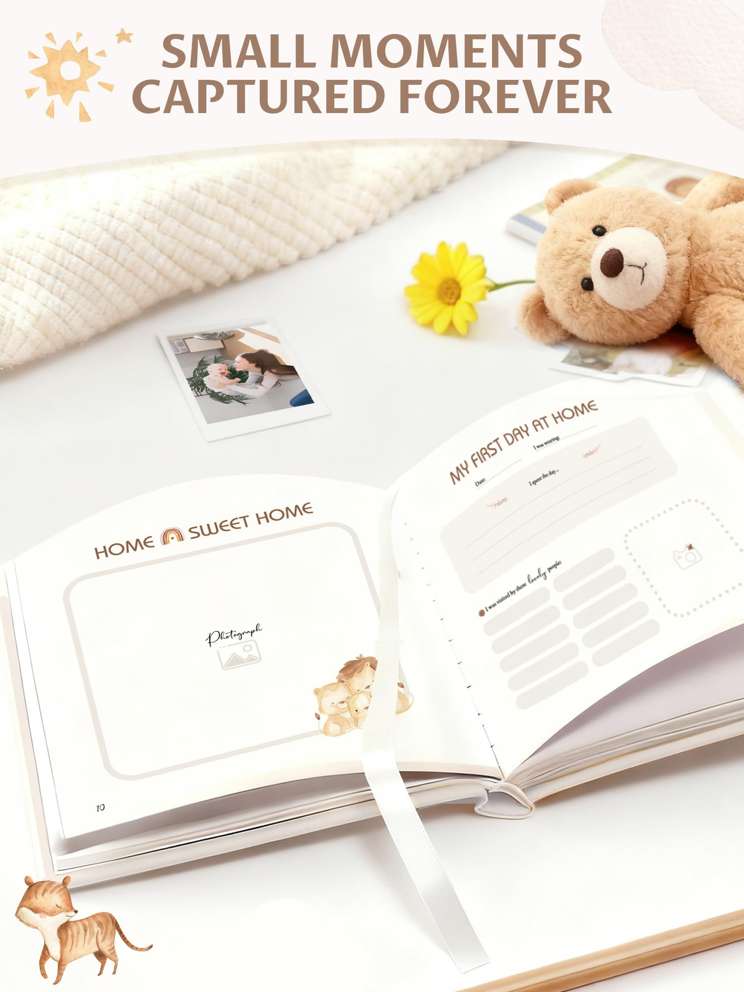 Pejoye Memory Book features durable binding for long-lasting keepsakes.