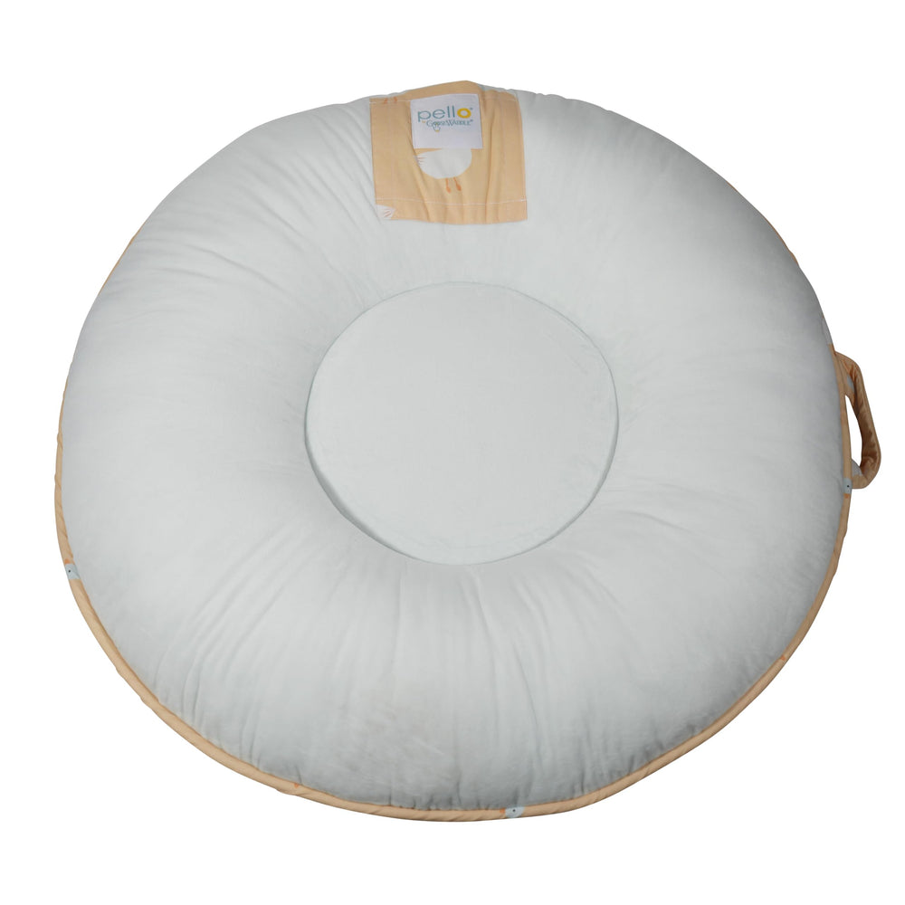 Pello Luxe with light-blue bottom supports comfortable lounging anywhere.