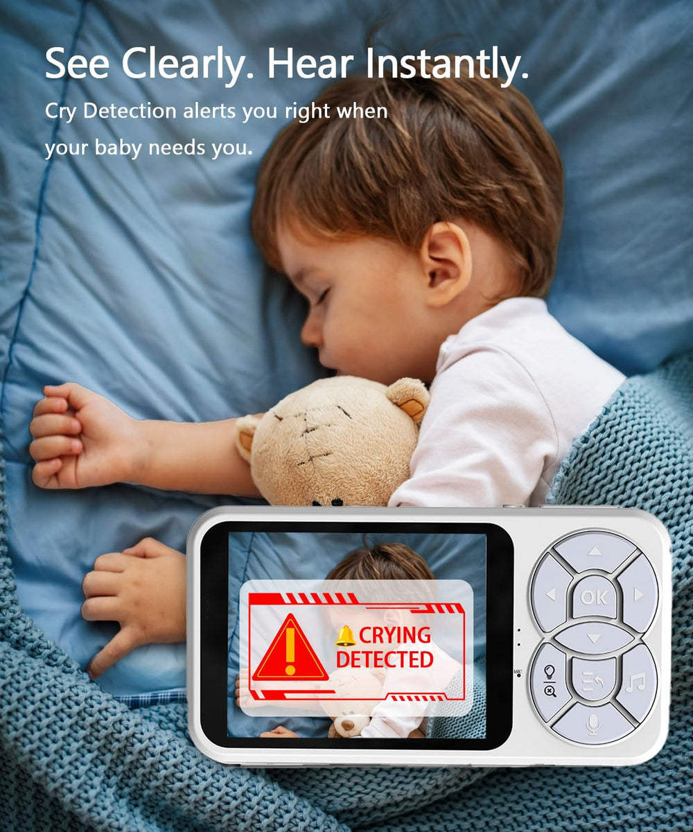 Pelvon 4X zoom view shows detailed baby movements for closer daytime checks