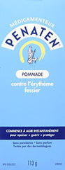 Penaten diaper-area application closeup demonstrating smooth texture for gentle spreading