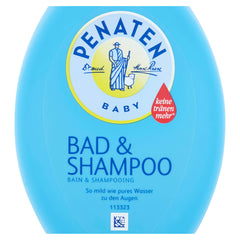 Penaten dye-free and fragrance-safe label emphasizing mild baby care
