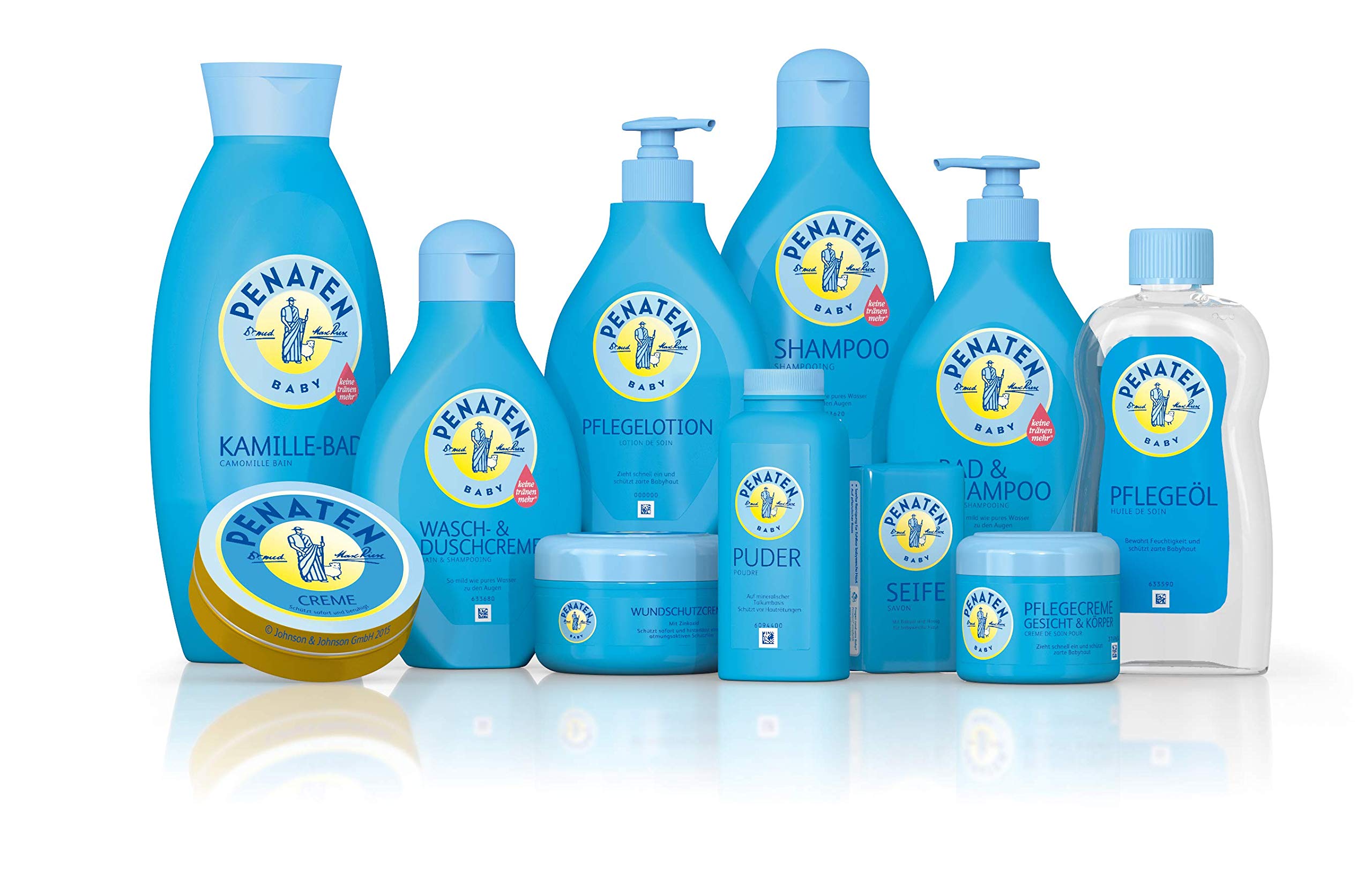Penaten family bathtime use showing easy, daily cleansing for all ages
