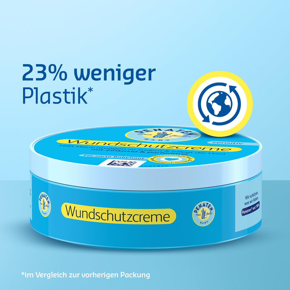 Penaten light texture for daily use during diaper changes and skin protection.
