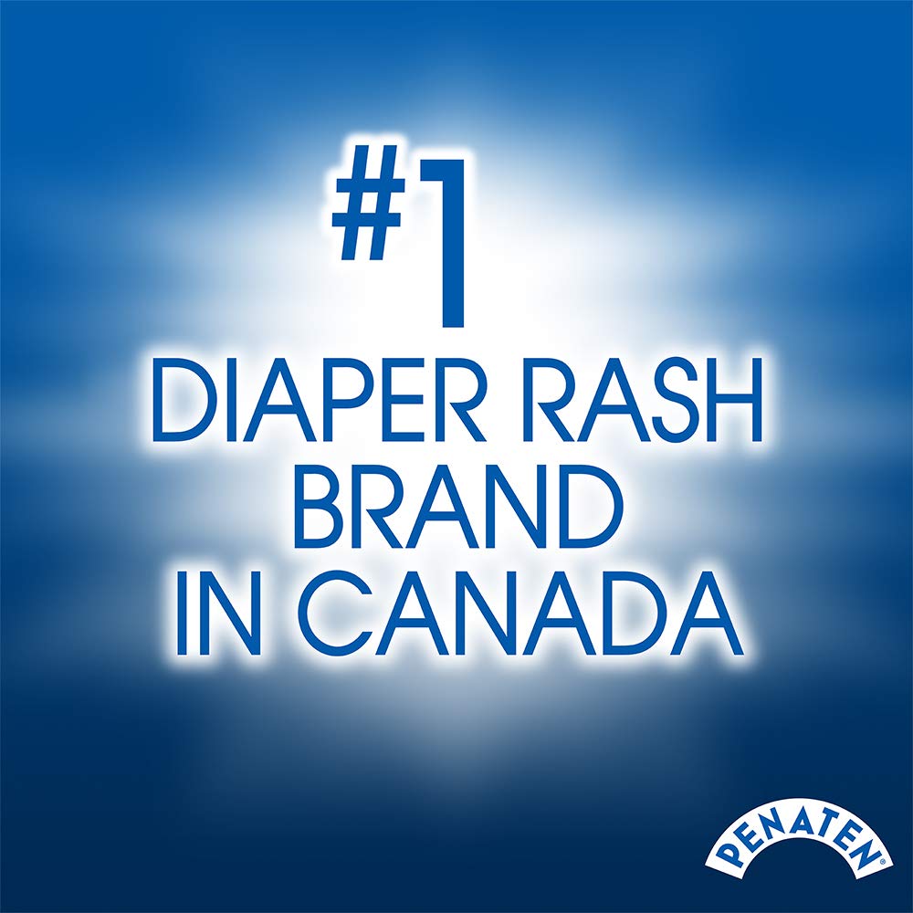 Close-up of Penaten label highlighting the medicated creamy diaper care formula