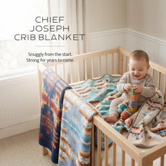 Pendleton Chief Joseph crib blanket lightweight texture highlights breathable warmth