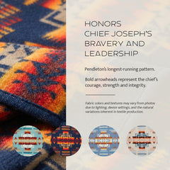 Pendleton Chief Joseph crib blanket reverses for two colorways in one