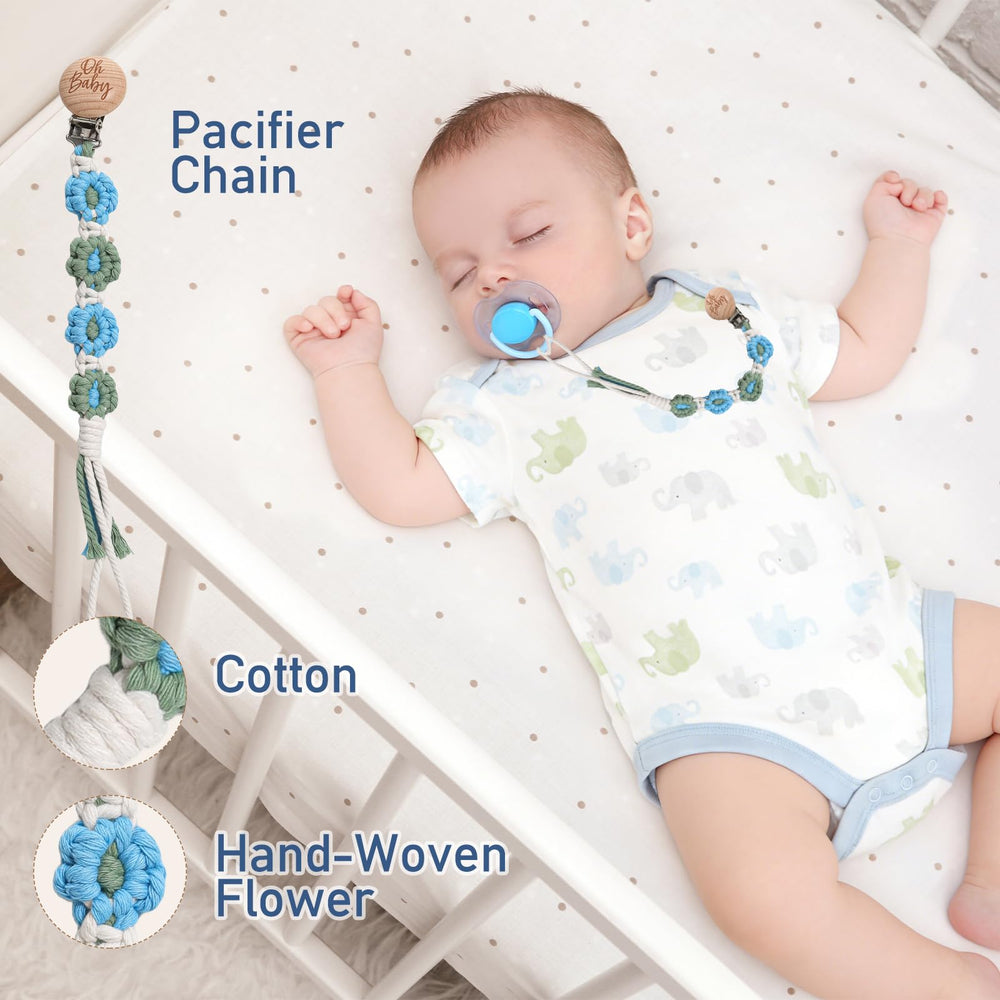 Pengtai handmade pacifier clip keeps pacifier clean and handy