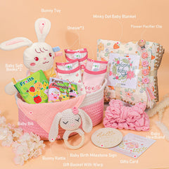 Pengtai baby girl gift basket bodysuits—three practical outfits for daily changes.