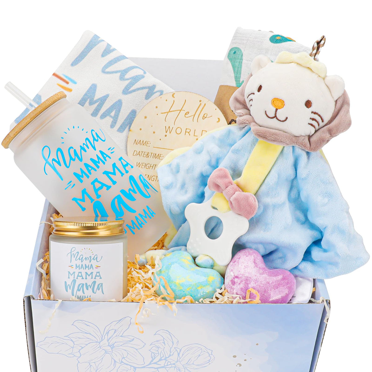 Pengtai blue mommy mug for comforting moments during nursing or tea breaks.