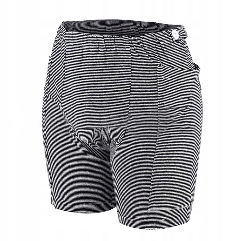PENINSULA LOVE urine bag pants main view shows discreet, comfortable fit.