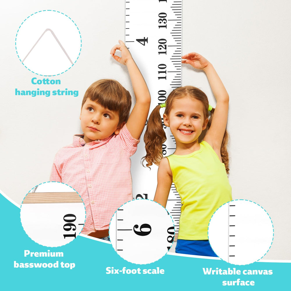 Penitue height chart package includes chart, hook, and manual.