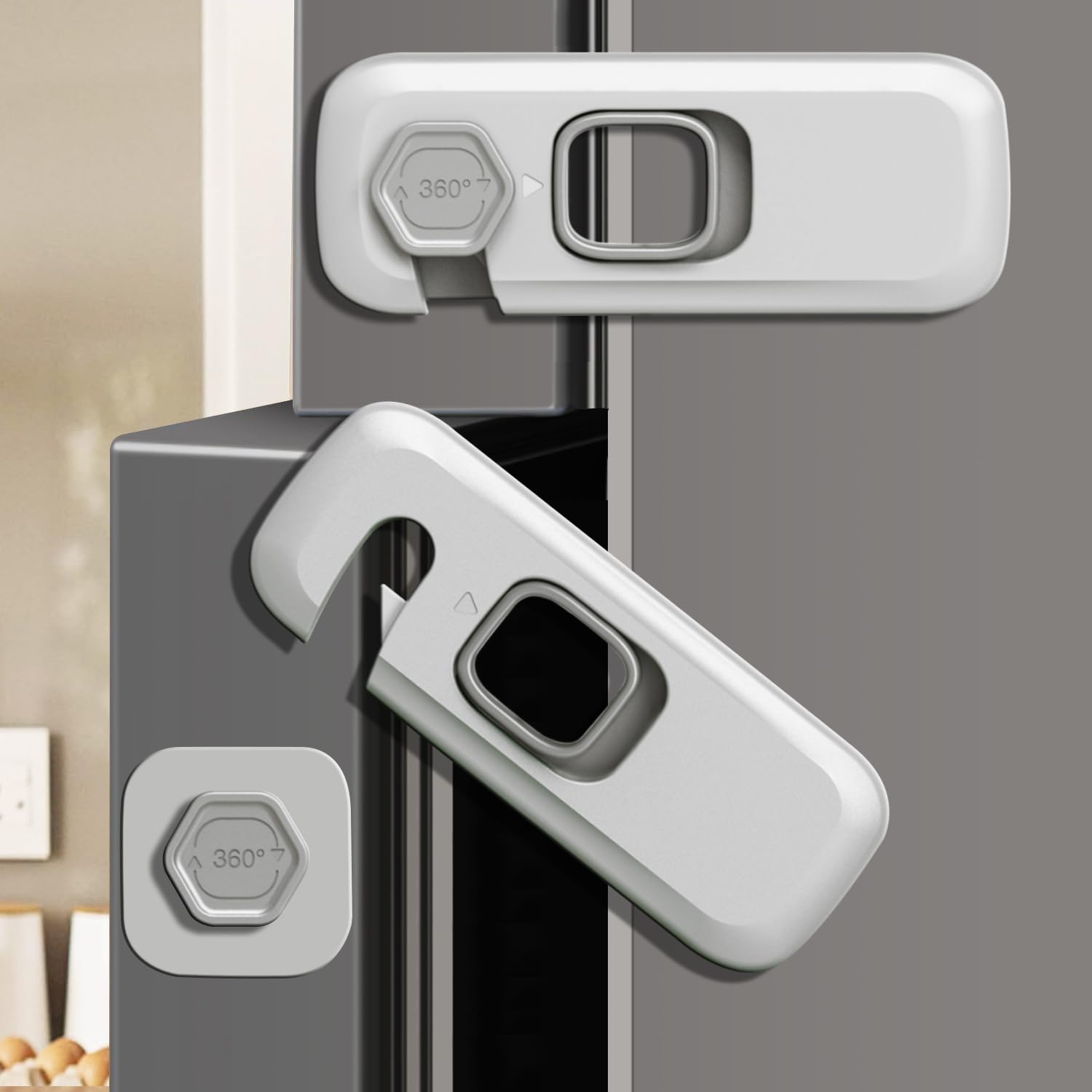 PENMAMA fridge lock on door providing child safety and quick access for adults