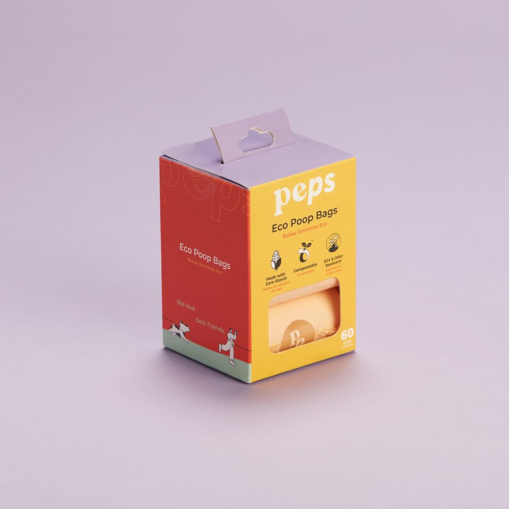 Six rolls of ten bags each for easy access.