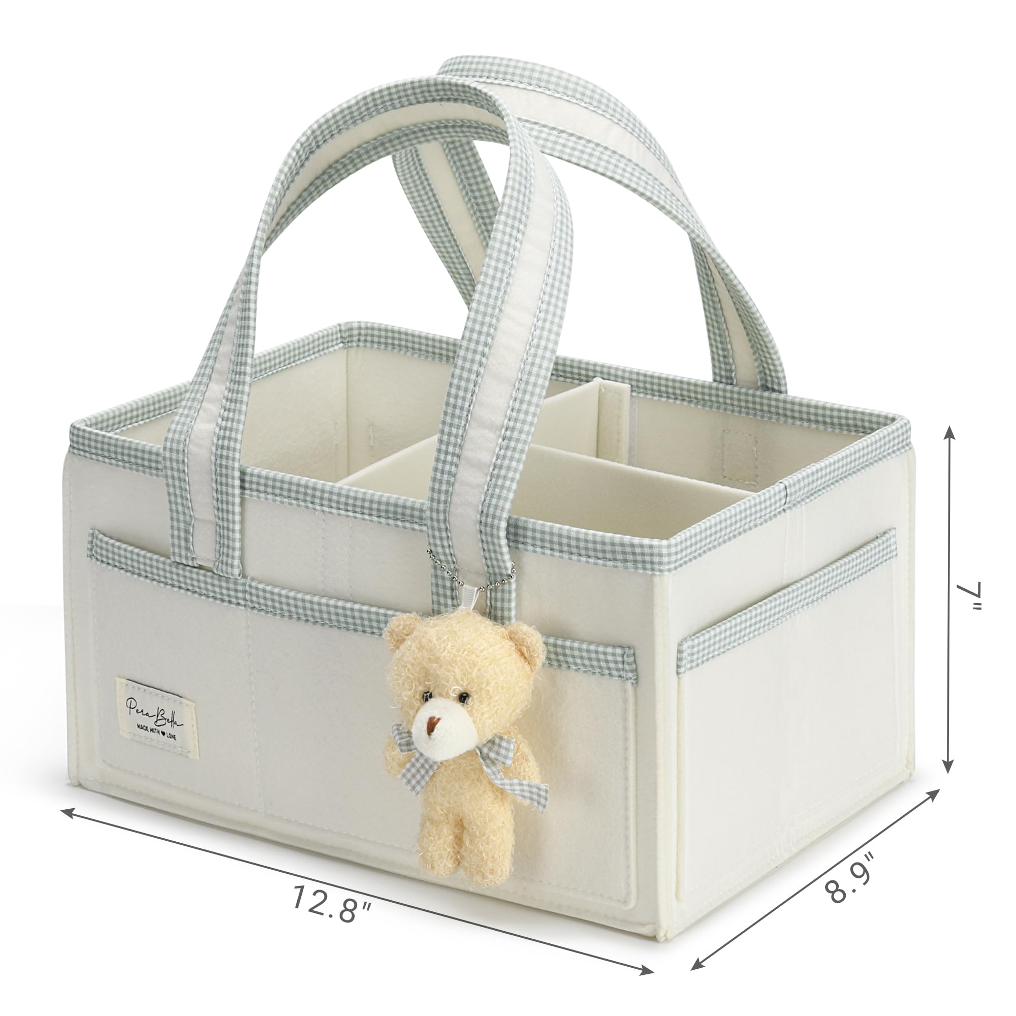 PeraBella car organizer doubles as a bedside changing station on the go.