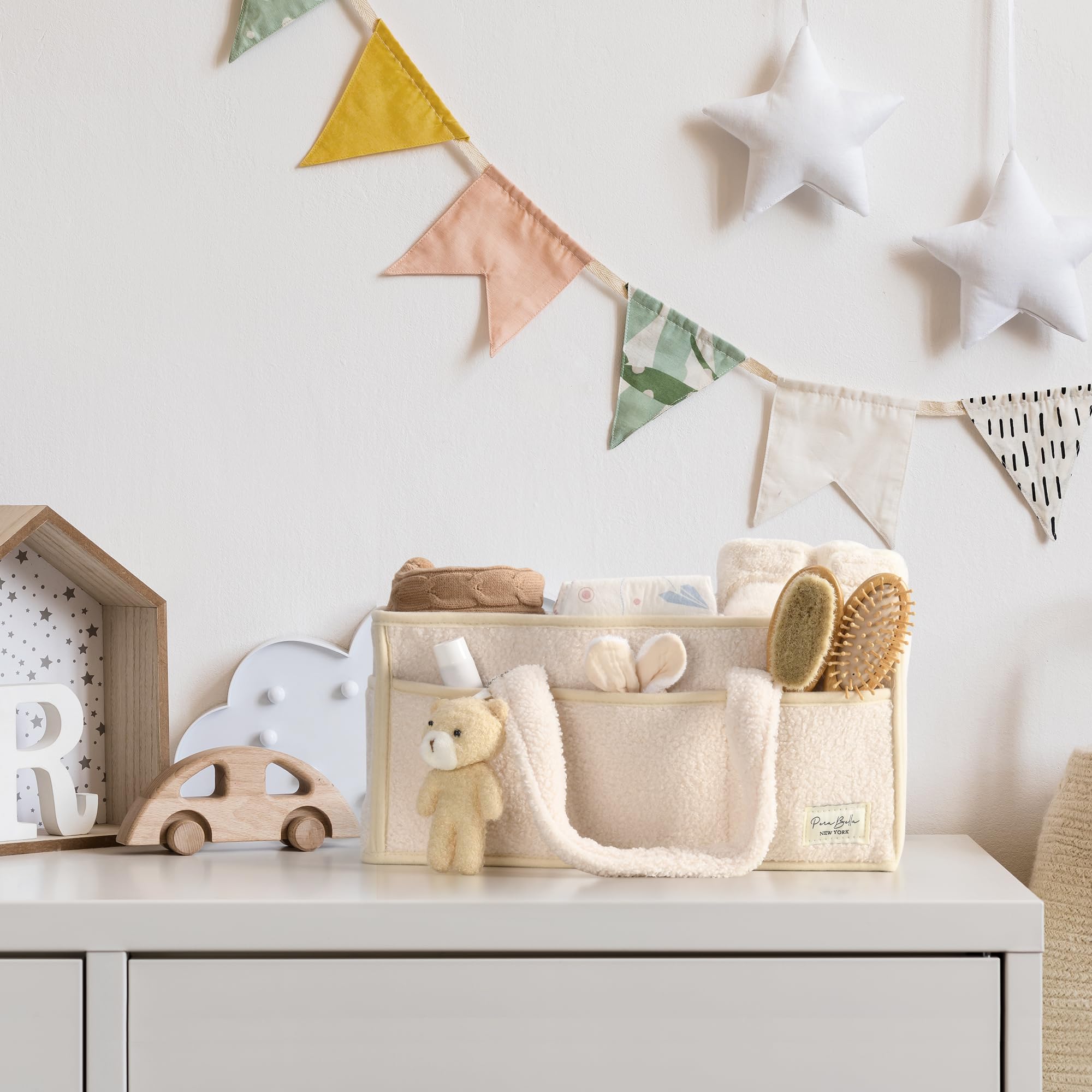 PeraBella diaper tote organizer offers multipurpose storage for nursery and car.