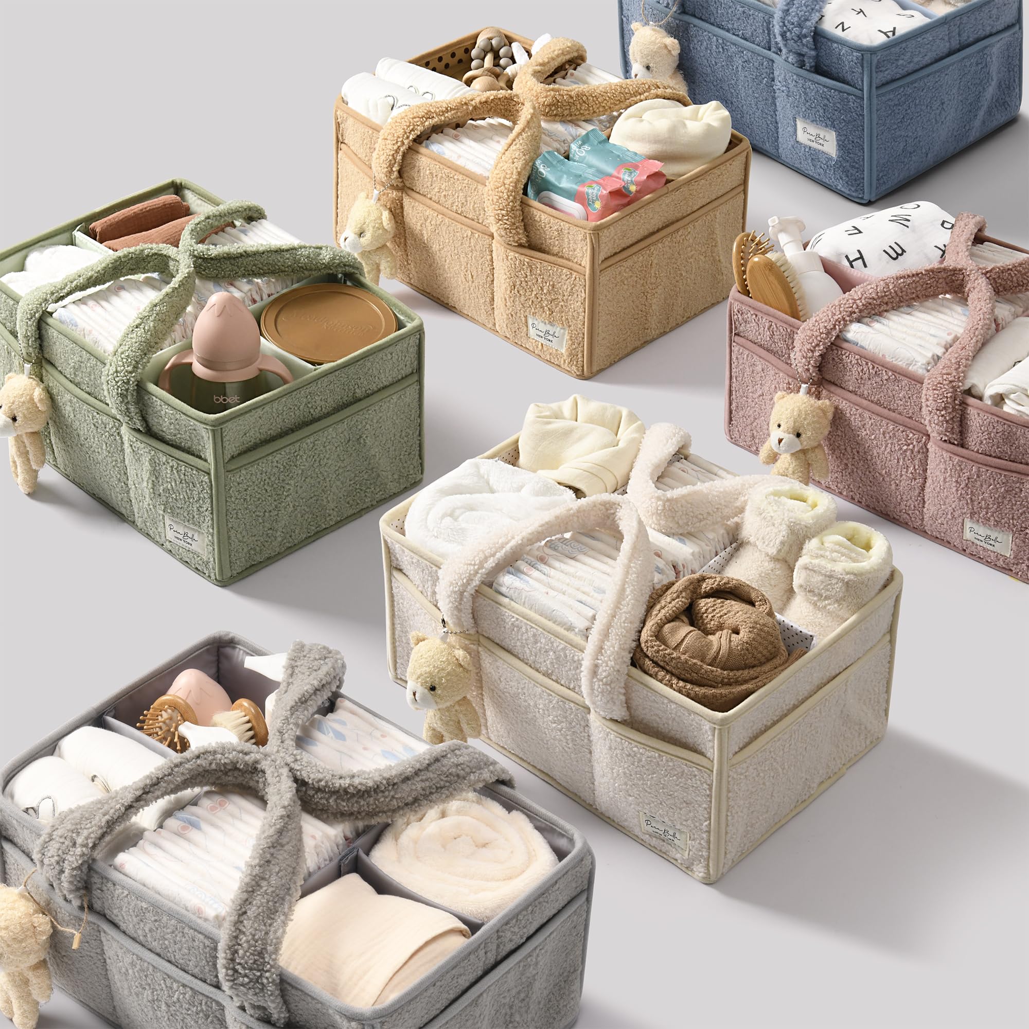 PeraBella newborn registry must-have caddy helps declutter early days.
