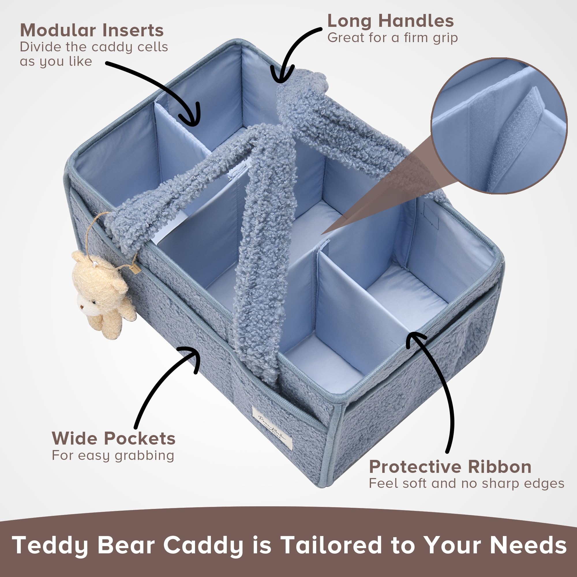 PeraBella wipes and creams organizer keeps nursery essentials tidy.